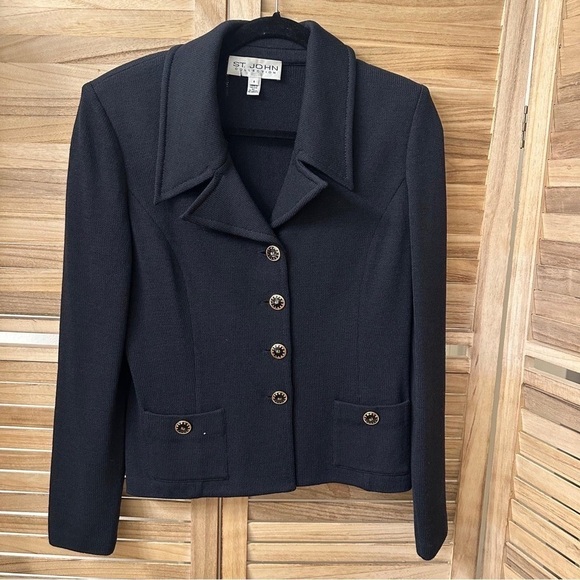 Vintage ST JOHN Tweed Blazer jacket Size 6 - Picture 1 of 4